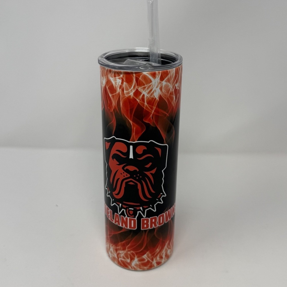 Cleveland Browns Dog Pound Inspired 20 oz Stainless Steel Tumbler